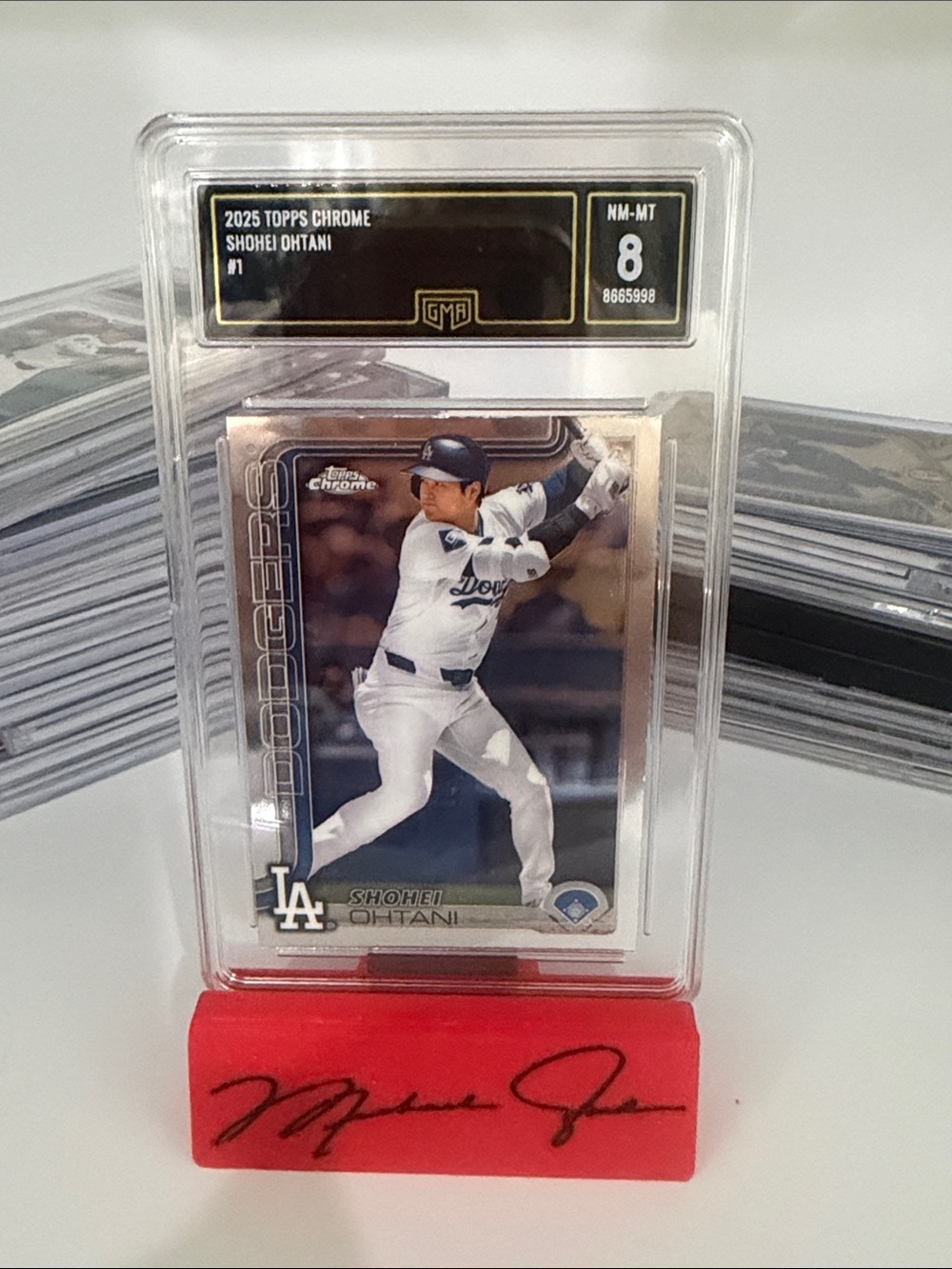Shohei Ohtani - Topps Chrome #1  - GMA NM-MT 8